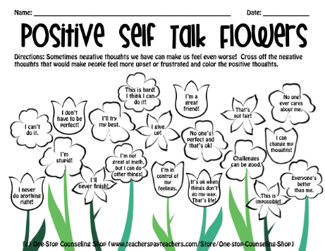 Flower Positive Self Talk