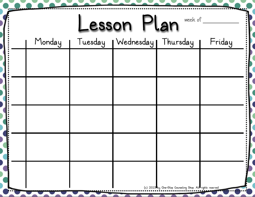 5 Lesson Plan