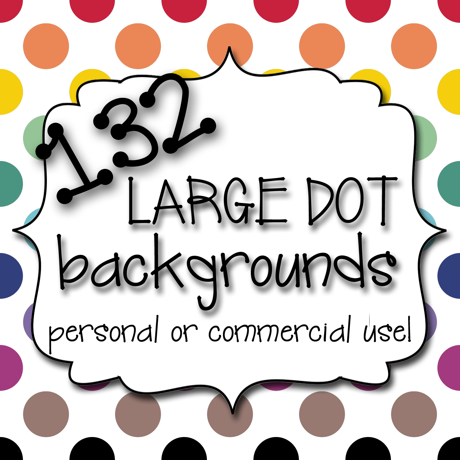 Large Dot Background Cover