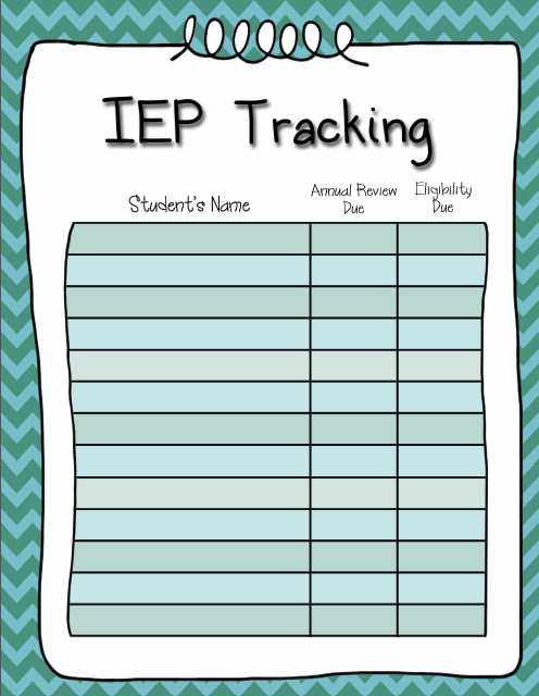 IEP Tracking